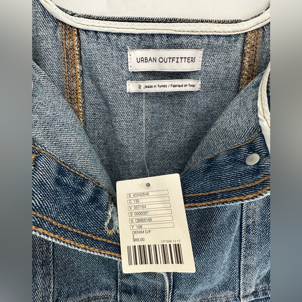 *SOLD* NWT Urban Outfitters Mini Denim Dress - Picture 4 of 6